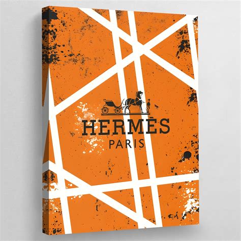 hermes canvas artwork.